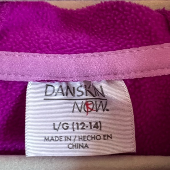 Danskin Girls Magenta/Pink Pullover Hoodie,size 12-14 - Picture 4 of 9